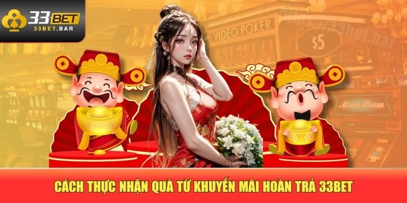 Cách thực nhận quà từ khuyến mãi hoàn trả 33BET